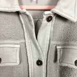 Free People Cream Shacket - Size S (See Notes)