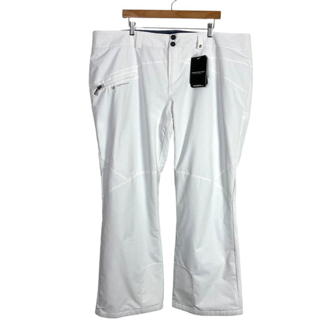 Obermeyer White Malta Ski Pants NWT- Size 20 Short (Inseam 30”)