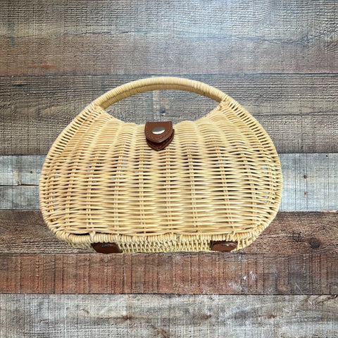 J Crew Rattan Bag with Shoulder Chain Strap NWT