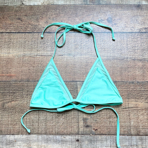 Lovers + Friends Neon Green Mesh Triangle Bikini Top- Size S (we have matching bottoms)