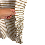 Universal Thread Cream and Mustard Striped T-Shirt Cinched Side Dress- Size XL (sold out online)