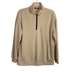 BTFBM Tan Quarter Zip Pullover- Size S