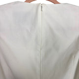 EDIT White Flare Sleeve Ruched A Line Dress- Size XS (see notes)