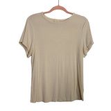 Nuuds Cream Ribbed Top - Size XL (See Notes)