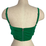 Vestique Green Corset Lining Cropped Top- Size S (sold out online)