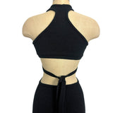 Cult Gaia Black Knit Cutout Front Dress- Size M