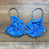 Lounge Swim Blue Floral Back Tie Bikini Top NWT- Size L (we have matching bottoms)