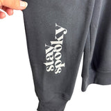 Bella + Canvas Charcoal Grey Ghost Crewneck Sweatshirt - Size L