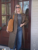 Madewell Camel Suede Cow Leather Tote (see notes)