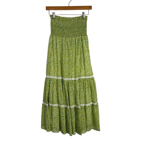 Olivia James Green and Blue Printed Skirt- Size XS (we have matching shirt)