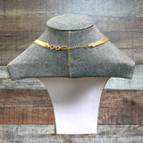 No Brand Gold Adjustable Length Herringbone Necklace