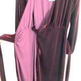 Lovers + Friends Wine Velvet Wrap Dress NWT- Size S (sold out online)