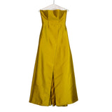 TRACY Couture Studio Yellow A-Line Full Strapless Gown- Size L (see notes)