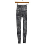 Lululemon Black/Grey Printed Leggings - Size 2 (Inseam 30")