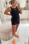 Joy Lab Black with Built-In Bra and Cut Outs Athletic Onesie- Size XL (sold out online)