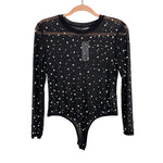 SALT Black UnbelievaeaVOL Sheer Bodysuit NWT - Size M