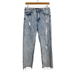 Indigo Rein Acid Wash Distressed Jeans- Size 9/28 (Inseam 25.5”)