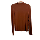 By Together Brick Mock Neck Long Sleeve Top- Size L