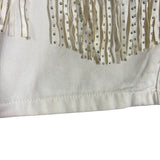 Vestique White Fringe Cropped Jacket - Size M (See Notes, sold out online!)