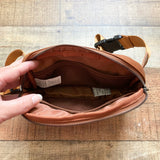 No Brand Cream/Camel Faux Leather Fannypack Sling Bag