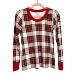 Hanna Andersson Christmas Plaid Pajama Top- Size S (we have matching pants)