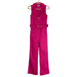 Show Me Your Mumu Hot Pink Jean Jumpsuit- Size M