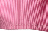 Pretty Garden Pink Ribbed with Front Cut Out and Slit Dress NWT- Size L (see notes)