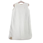 The Beaufort Bonnet Company White Textured Knit Sleeveless Sleep Sack- Size 0-6M