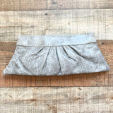 Lauren Merkin Snakeskin Leather Clutch with Dust Bag