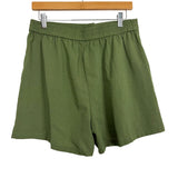 Pretty Garden Army Green Two Piece Vest Shorts Set- Size L (see notes)