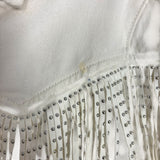 Vestique White Fringe Cropped Jacket - Size M (See Notes, sold out online!)