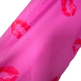 Never Fully Dressed Pink Lips Print Wrap Dress- Size 14 (see notes)