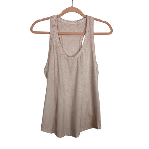 Lululemon Pink Marbled Tank - Size ~6 (No Size Tag, Fits Like A 6)