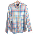 Vineyard Vines Men’s Pastel Checkered Slim Fit Tucker Dress Shirt- Size L
