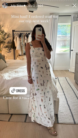 Commense Tropical Print Knotted Dress - Size XS (See Notes)