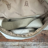 Steve Madden Cream Quilted Crossbody with Smaller Pouch (see notes)