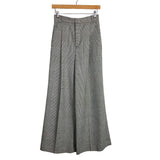 Zara Women Checkered Wide Leg Dress Pants- Size XS (Inseam 29”)