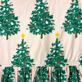 Pink Chicken Pink Christmas Tree with Green Velvet Trim Dress-Size 8Y (see notes)