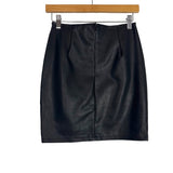 Olivaceous Black Faux Leather Skirt- Size S