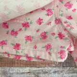 Zara Pink Denim with Pink Floral Print Skort- Size 3-4Y (see notes)