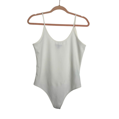 Express White Tank Top Bodysuit - Size M (See Notes)
