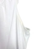 Maeve by Anthropologie White Textured Ruffle Neckline Tank- Size L (see notes)
