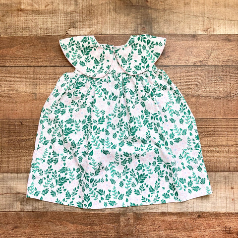 Cecil and Lou Green Leaf and Pink/Blue Floral Print Dress- Size 3T