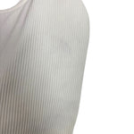 Calia White Ribbed Racerback Sports Bra - Size M (See Notes)