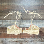 Tularosa Floral Patterned Swim Top - Size M