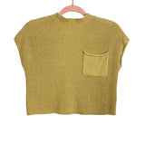 Free People Beach Yellow Sweater Top- Size XS