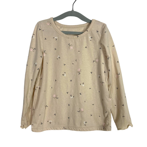 Grayson Collective Beige Floral Print Top- Size 5T (see notes)