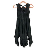 Mia Joy Washed Black Asymmetrical Hem Dress- Size 6