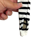 Intimately Free People White/Black Stripe Scoop Back Bodysuit - Size XS/S