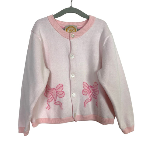 The Beaufort Bonnet Company Pink Bow Cardigan - Size 4T (sold out online)